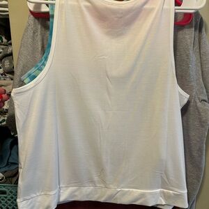 Gap Women's White Sleeveless Top